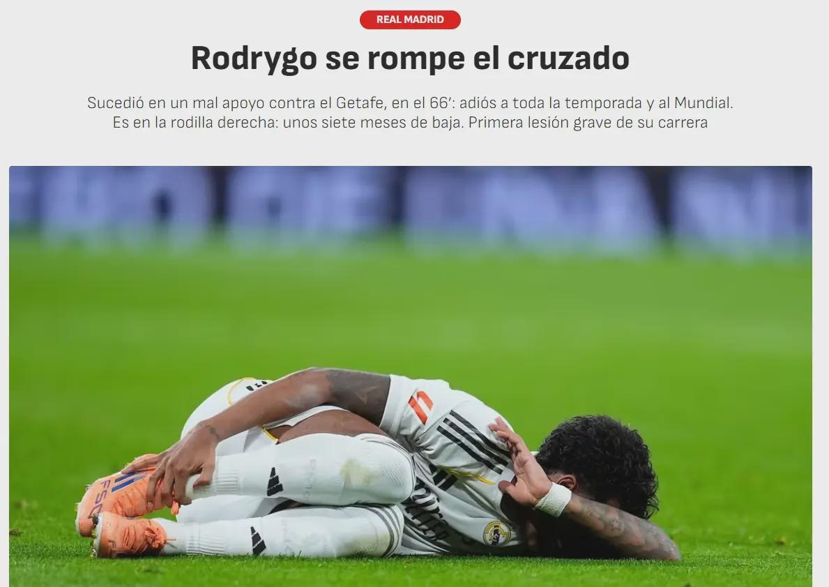 世界杯高清回放资源-罗德里戈重伤梦碎世界杯：三年前旧伤埋雷，皇马医疗决策引质疑！